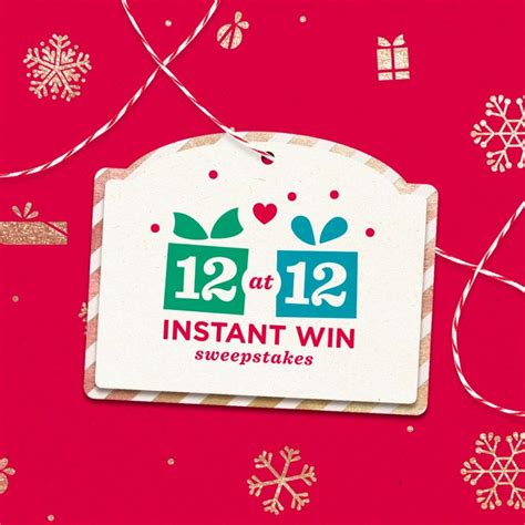 QVC's 12 at 12 Instant Win Sweepstakes .